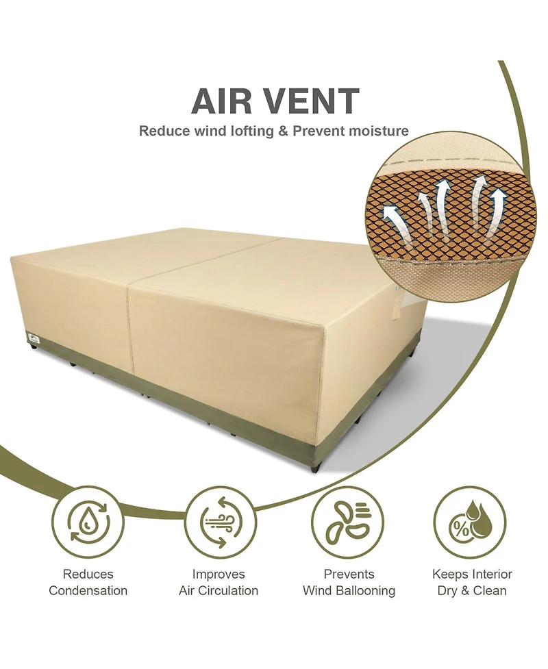 Aoodor Heavy Duty Outdoor Furniture Set Cover
