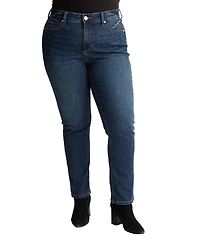 Slink Jeans Women's Denim High Rise Straight in 30" Inseam - Stella