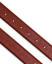 Steve Madden Glossy Polyurethane Plaque Buckle Belt