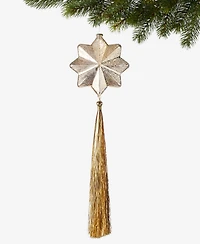Holiday Lane Celestial Gems Eight-Pointed Star With Tinsel Ornament, Macy's Exclusive
