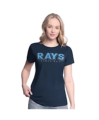 G-iii 4Her by Carl Banks Women's Navy/Light Blue Tampa Bay Rays Two T-Shirt Combo Pack