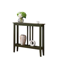 Kings Brand Furniture Entryway Table - Narrow Console with Storage Wood Tables for