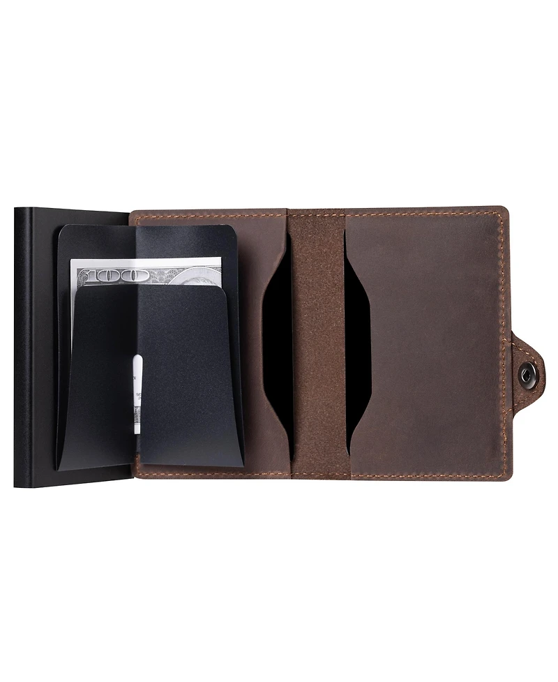 Conceal Plus Men's Wallet for Men, Pop Up Credit Card Holder - Rfid Blocking, Slim Minimalist Case Lifetime Warranty