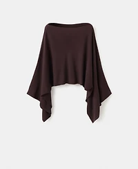 Mango Women's Asymmetrical Knitted Cape