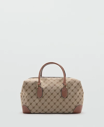 Mango Women's Logo-Print Bowling Bag