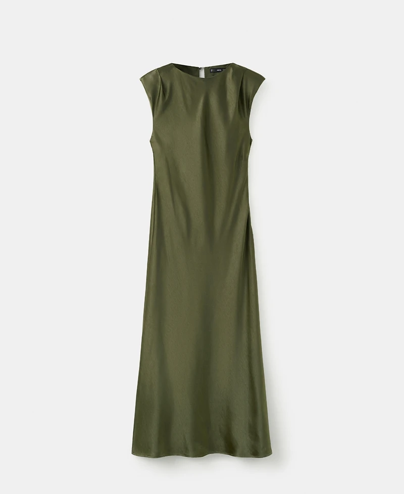 Mango Women's Fitted Satin Dress