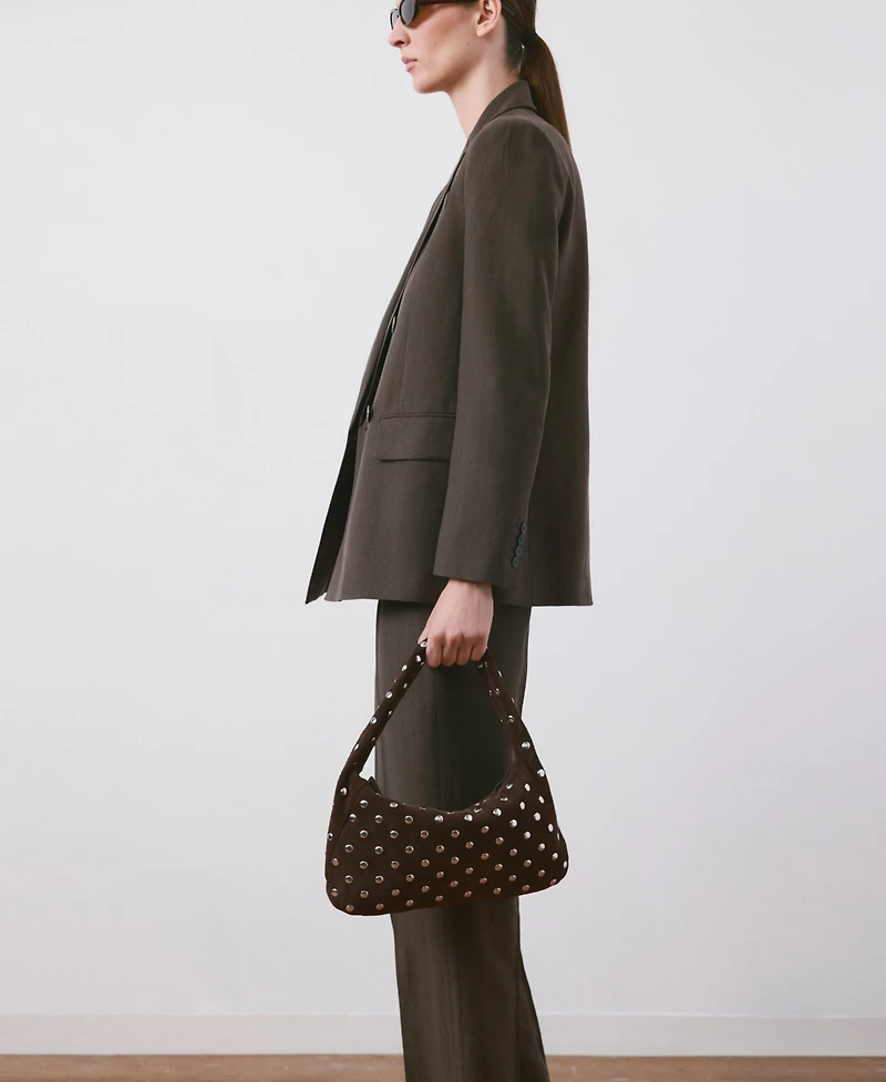 Mango Women's Straight-Fit Lyocell Suit Blazer