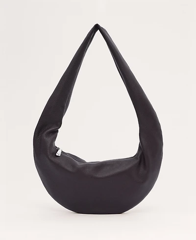 Mango Women's Oval Leather Shoulder Bag