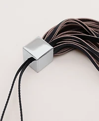 Mango Women's Leather Fringe Keychain