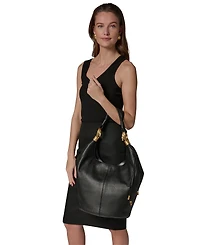 Donna Karan New York Tartan Extra-Large Hobo Bag