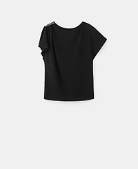 Mango Women's Metal Detail T-Shirt