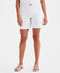 Style & Co Women's Cuffed Utility Shorts, Macy's Exclusive