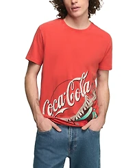 Lucky Brand Men's Coke Bottle Cap Crewneck T-Shirt
