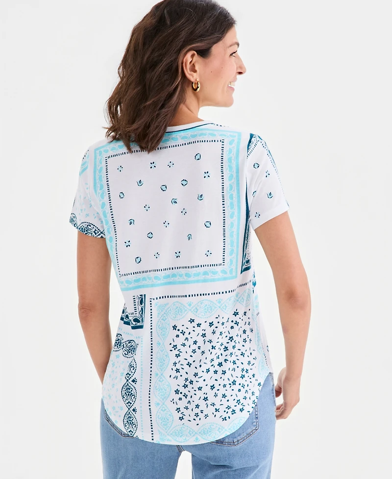 Style & Co Petite Short-Sleeve Crewneck T-Shirt, Macy's Exclusive