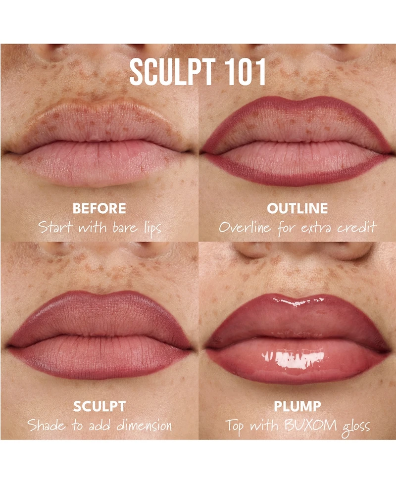 Buxom Cosmetics Power Line Pout Sculpt Lip Pencil, 0.4 oz.