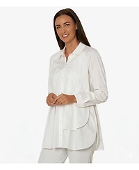 Stella Carakasi Women's Button-Front Shirt Top Sensation Tunic