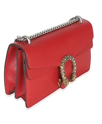 Pre-Owned Gucci Red Dollar Calfskin Small Dionysus Chain Bag