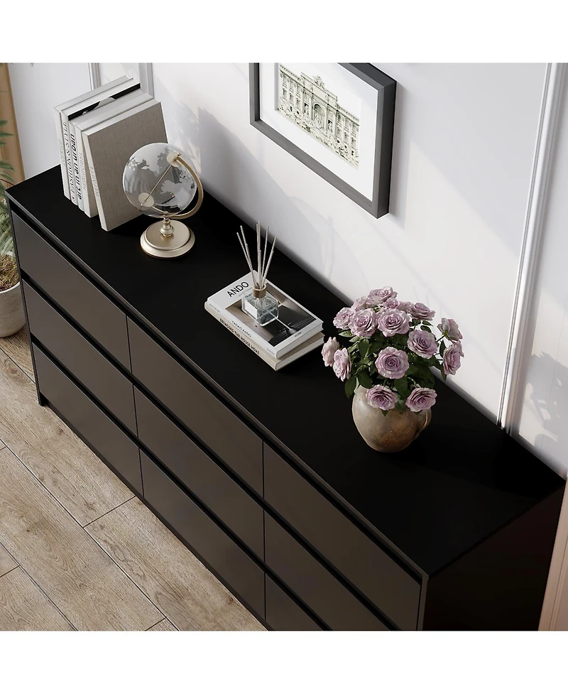 Famapy 9-Drawer Paint Finish Dresser Chest of Drawers