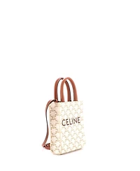 Pre-Owned Celine Mini Vertical Cabas Tote Triomphe Coated Canvas
