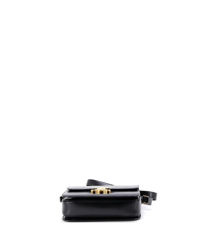 Pre-Owned Celine Triomphe Shoulder Bag Smooth Calfskin