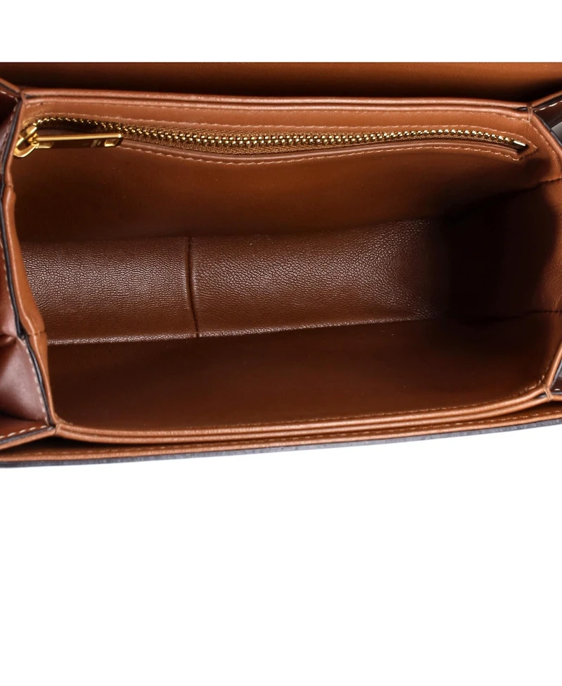 Pre-Owned Celine Teen Triomphe Shoulder Bag Triomphe Coated Canvas