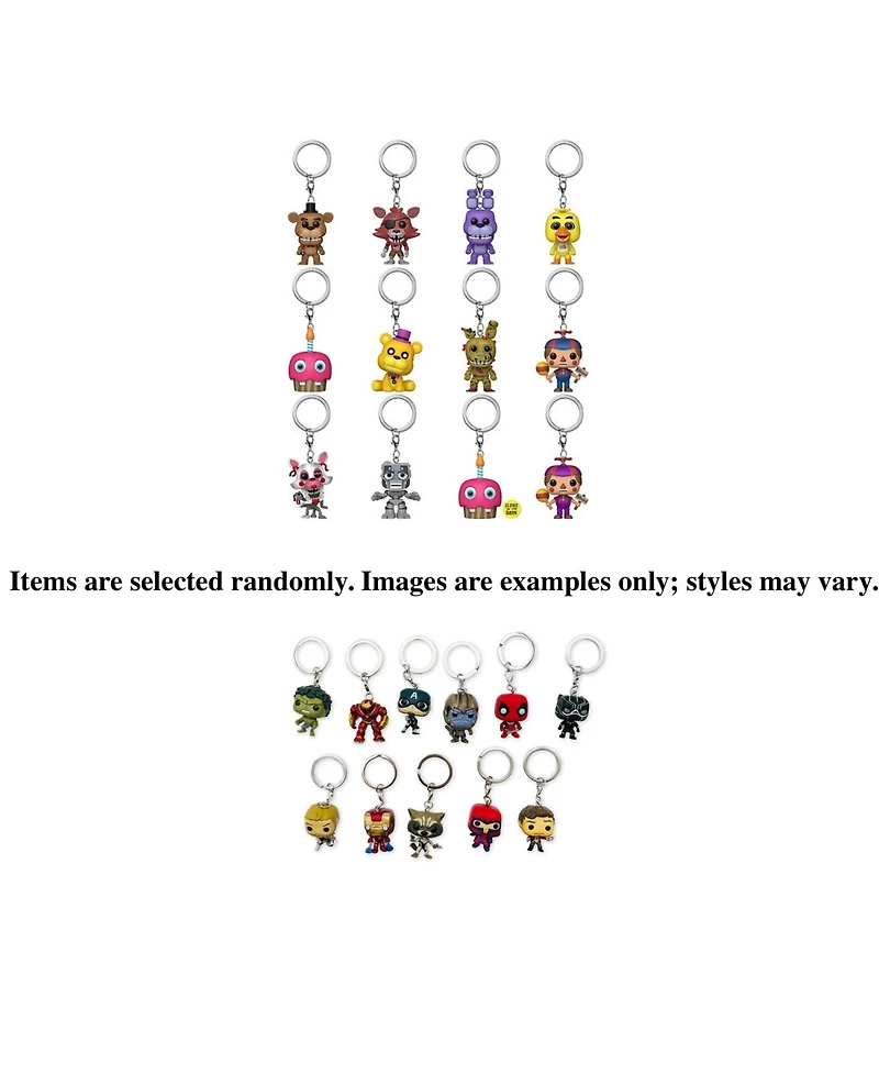 Funko Set of Surprise Mystery Mini Pocket Pop! Keychains Randomly Selected