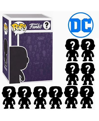 Funko Pack of 10 Surprise Mystery Dc Comics Pop! Randomly Selected