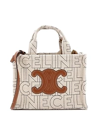 Pre-Owned Celine Small Cabas Thais Tote Triomphe Printed Canvas