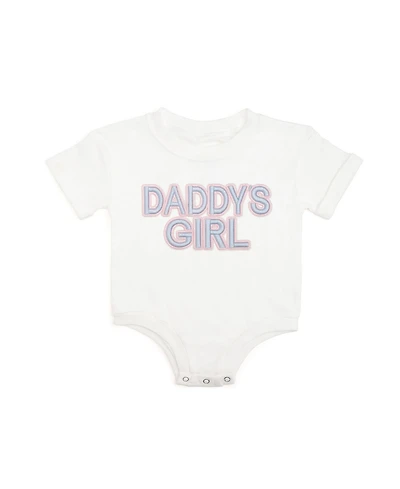 Sweet Wink Baby Girls Daddy's Patch Short Sleeve Romper