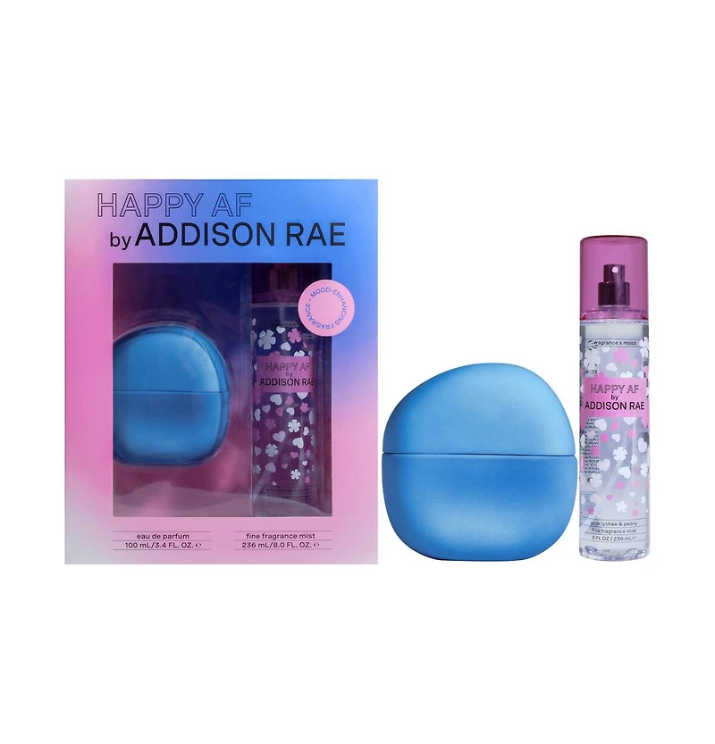 Addison Rae Fragrance Happy Af, Perfume Gift Sets for Women, 2 Pc