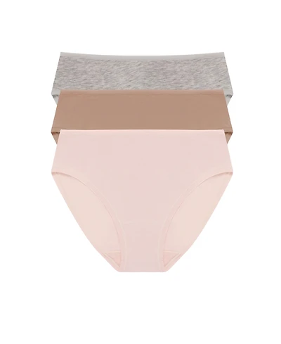 Natori Women's Bliss Bare Cotton Hipster 3 Pack
