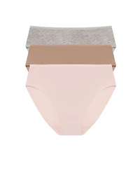 Natori Women's Bliss Bare Cotton Hipster 3 Pack
