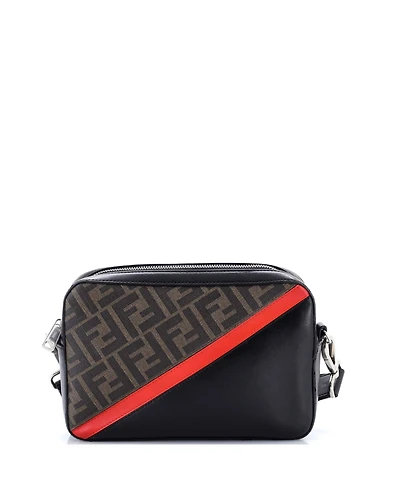 Pre-Owned Fendi Small Camera Case Bag Zucca Coated Canvas and Leather
