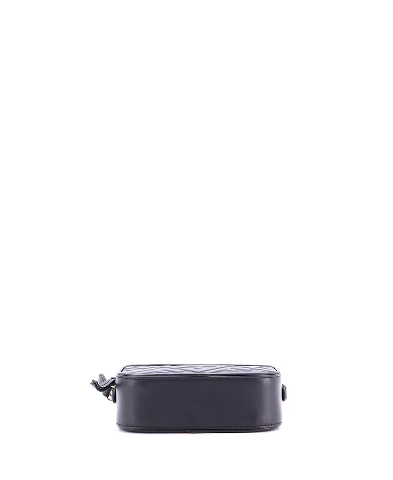 Pre-Owned Fendi Mini Camera Case Bag Zucca Embossed Leather