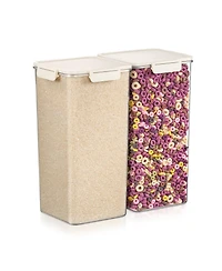 Sorbus Pack Airtight Food Storage Containers – Clear Stackable Canister for Pantry, Rice, Pasta