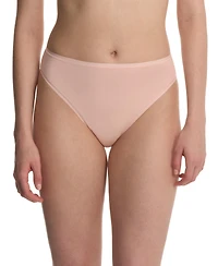 Natori Women's Bliss Bare Cotton High Cut Brief 3 Pack