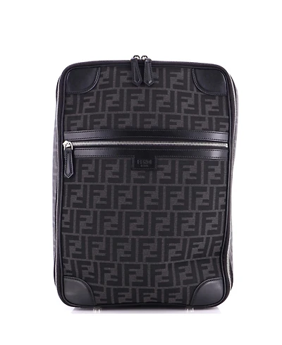 Pre-Owned Fendi Medium Ff Travel Backpack Zucca Canvas and Leather