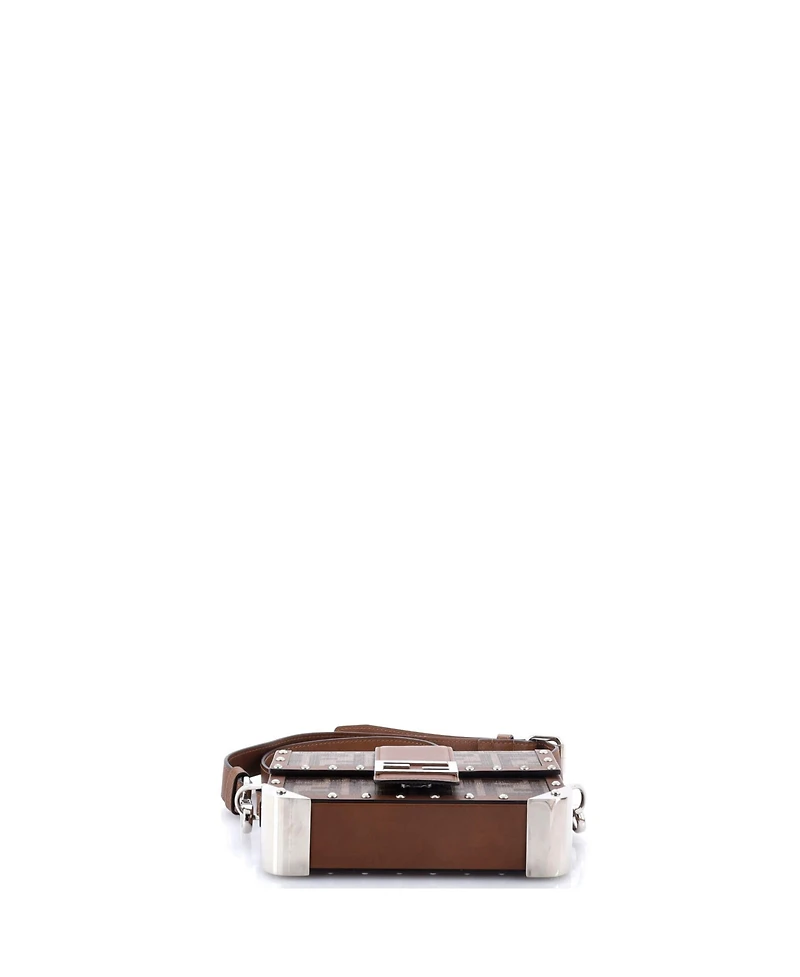 Pre-Owned Fendi Mini Baguette Trunk Bag Zucca Coated Canvas