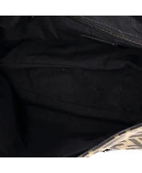 Pre-Owned Fendi Large Baguette Nm Bag Zucca Canvas with Leather