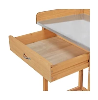 Yaheetech Outdoor Garden Potting Bench Table