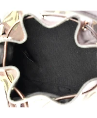 Pre-Owned Fendi Mini Mon Tresor Bucket Bag Crystal Embellished Zucca Canvas