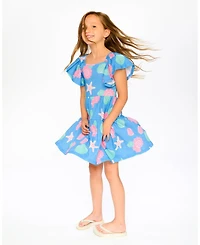 Deux par Deux Little Girls Crinkle Jersey Dress