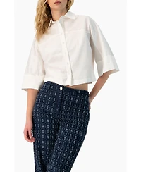 Ivonne Women's Dolman Sleeve Wide Shirt