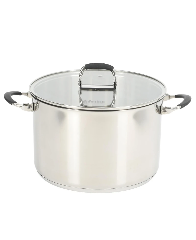 Oster Silverbolt 6 Piece Stackable Space-Saving Dutch Oven Sauce Pan Cookware Set