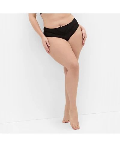 City Chic Women's Poppy Hi Waist Cheeky Brief