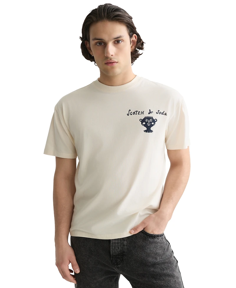 Scotch & Soda Men's Short-Sleeve Crewneck Cotton T-Shirt