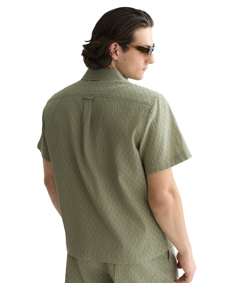 Scotch & Soda Men's Regular-Fit Short-Sleeve Collared Shirt