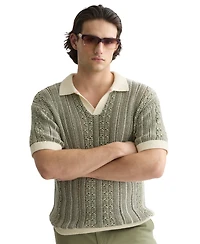 Scotch & Soda Men's Modern-Fit Short-Sleeve Knitted Polo T-Shirt