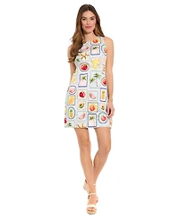 London Times Petite Sleeveless Crewneck Short Dress