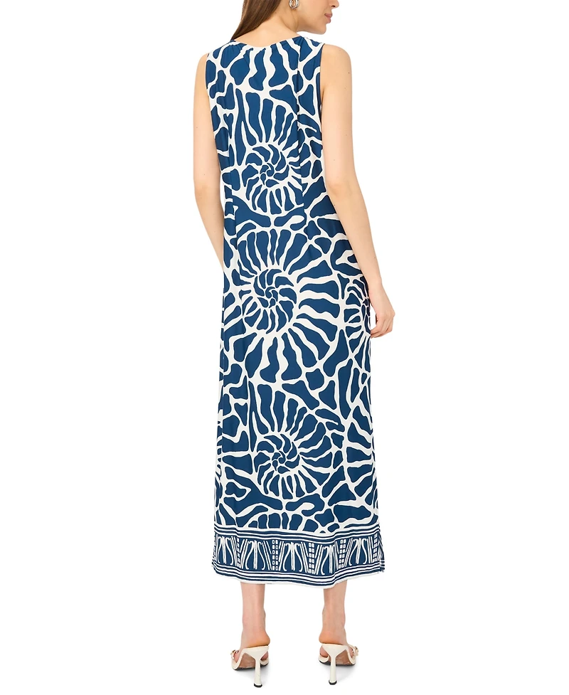 Msk Women's Sleeveless Printed Maxi Dress